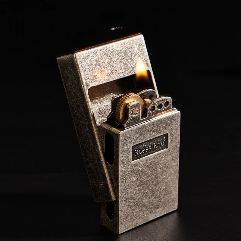 Vintage Collectible Lighters - Accendino Classico Retrò con Mola, Accendino