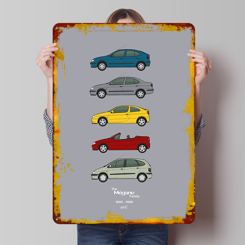 Vintage Collectible Posters - Poster stampato della collezione di auto