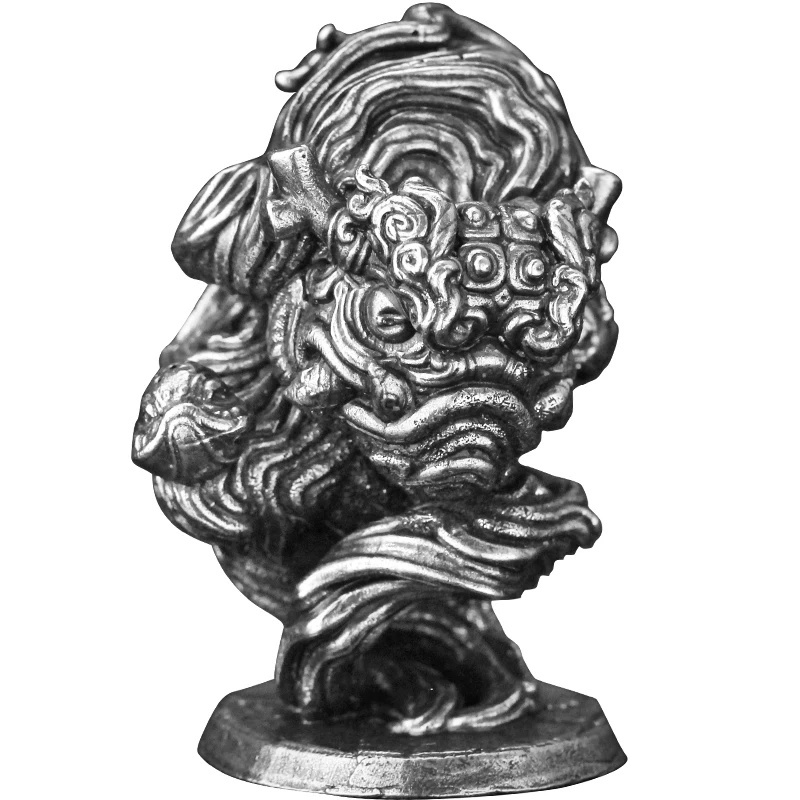 Vintage Collectible Ornaments - Miniatura di Leone Cinese in Rame