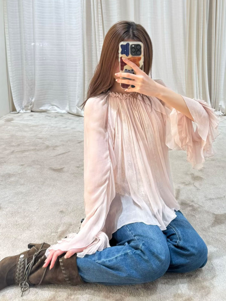Top ampio con volant in pizzo, - Collectible Collection recensione e prezzo