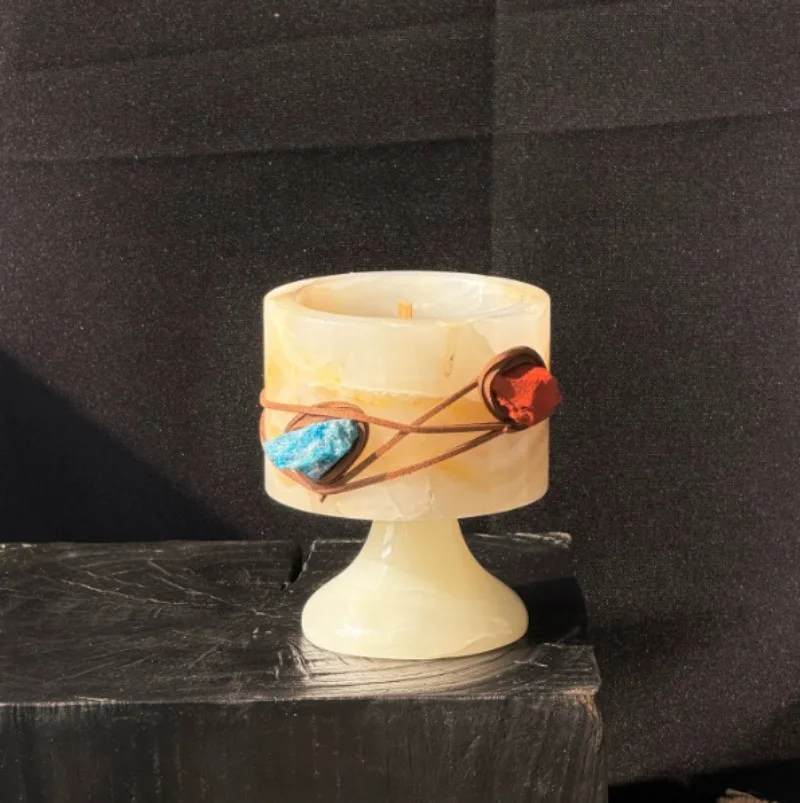 Portacandele in Ambra Nordica, - Vintage Collectible Marbles recensione e prezzo