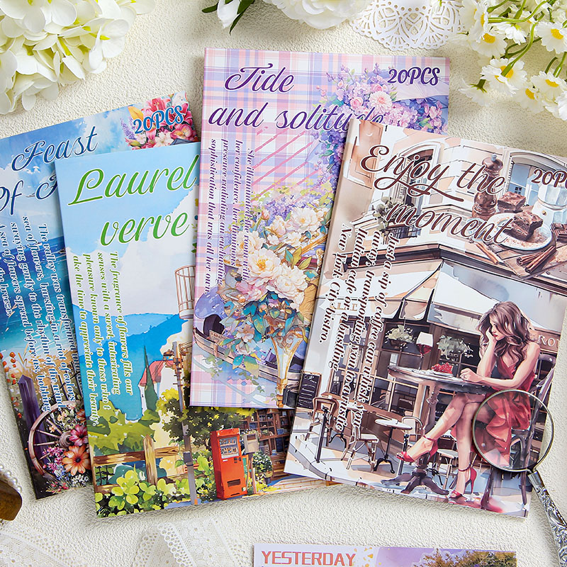 20 pezzi/libro Libro di adesiv - Vintage Collectible Books recensione e prezzo