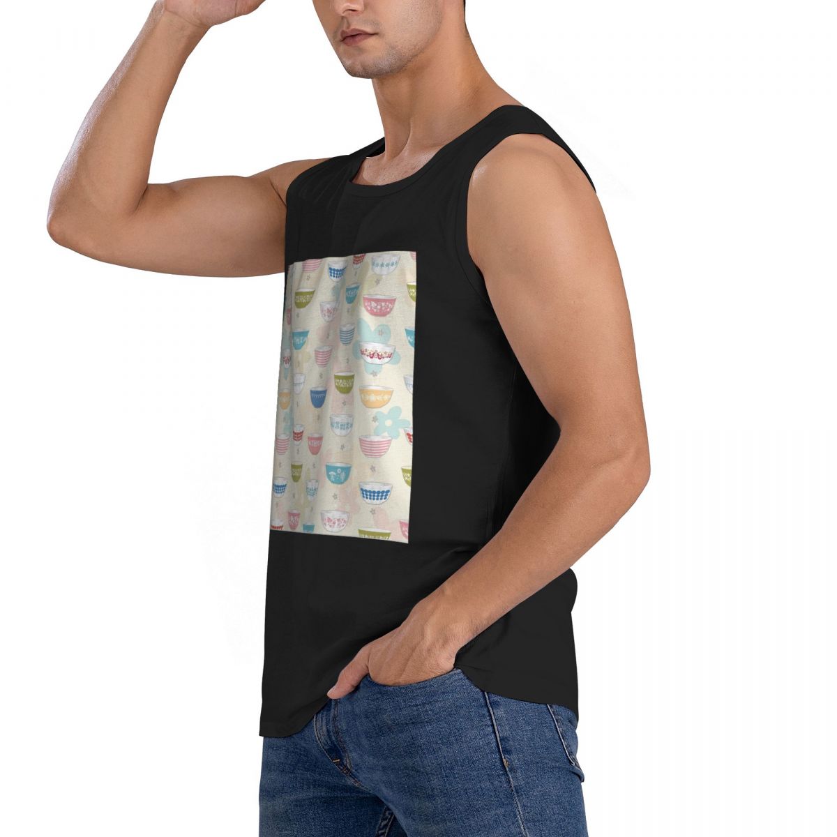 T-shirt Senza Maniche da Uomo  - Vintage Collectible Pyrex recensione e prezzo
