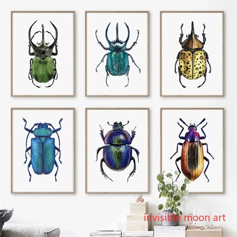 Vintage Insect Art Colorful Be - Vintage Collectible Posters recensione e prezzo