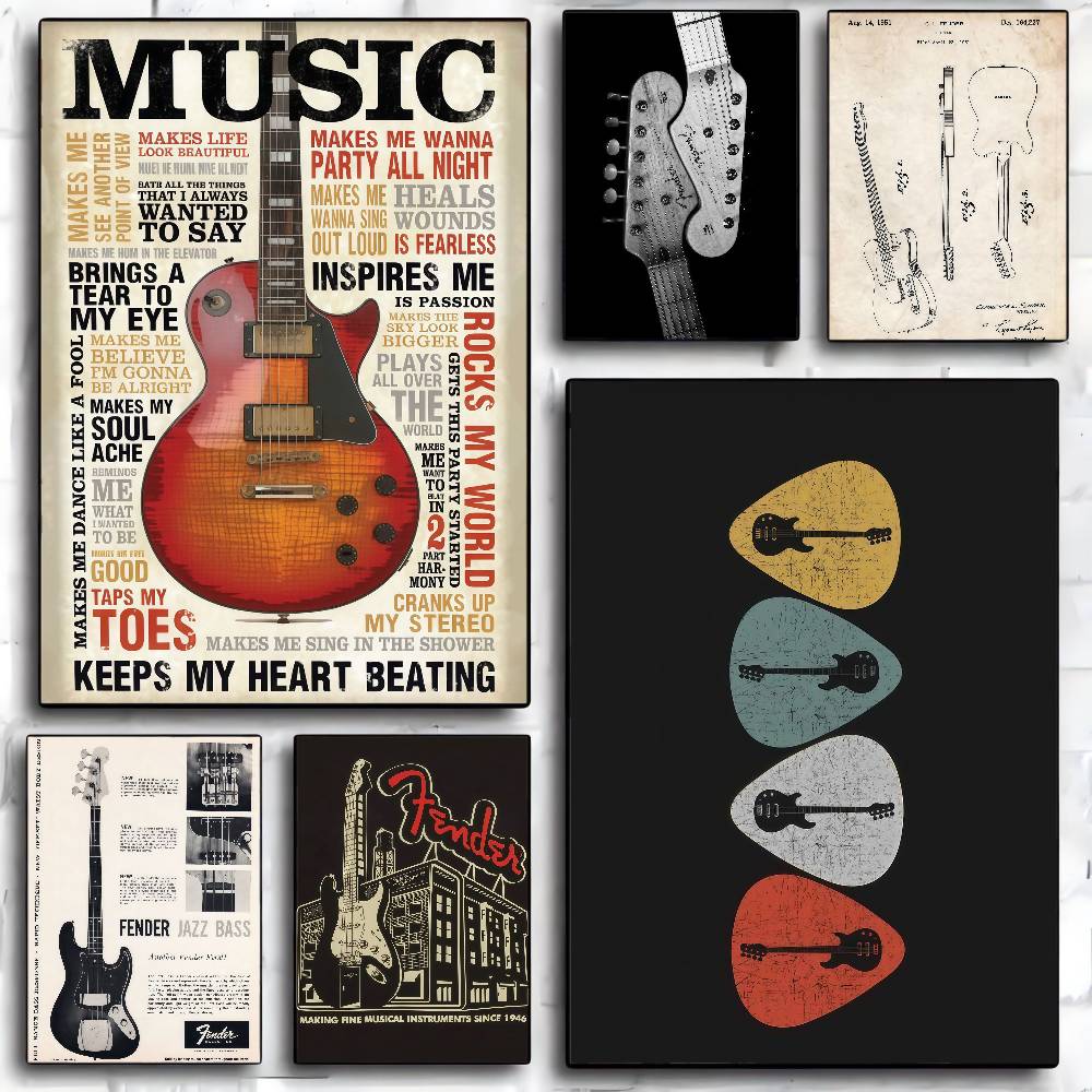 Collezione di chitarra Poster  - Vintage Collectible Posters recensione e prezzo