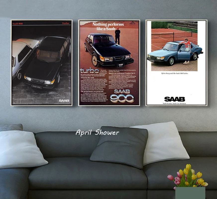 Classico vintage Saab 900 Turb - Vintage Collectible Posters recensione e prezzo