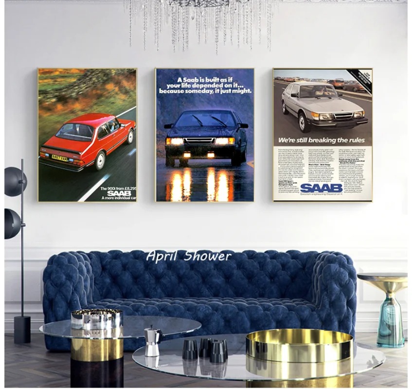 Classico vintage Saab 900 Turb - Vintage Collectible Posters recensione e prezzo